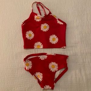 Hanna Andersson Toddler Girl Red Tankini 2 T